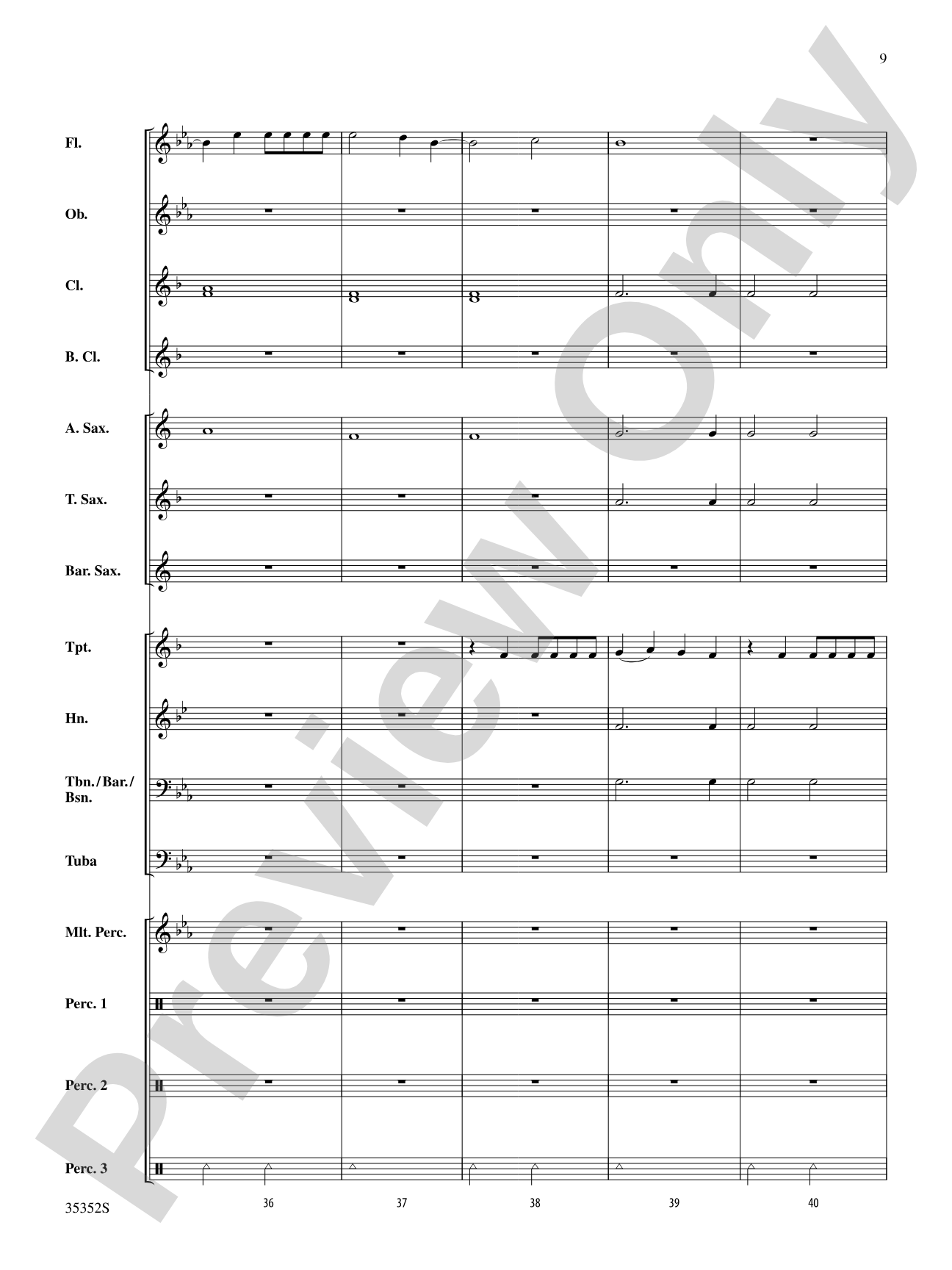 Firework: Concert Band Conductor Score & Parts