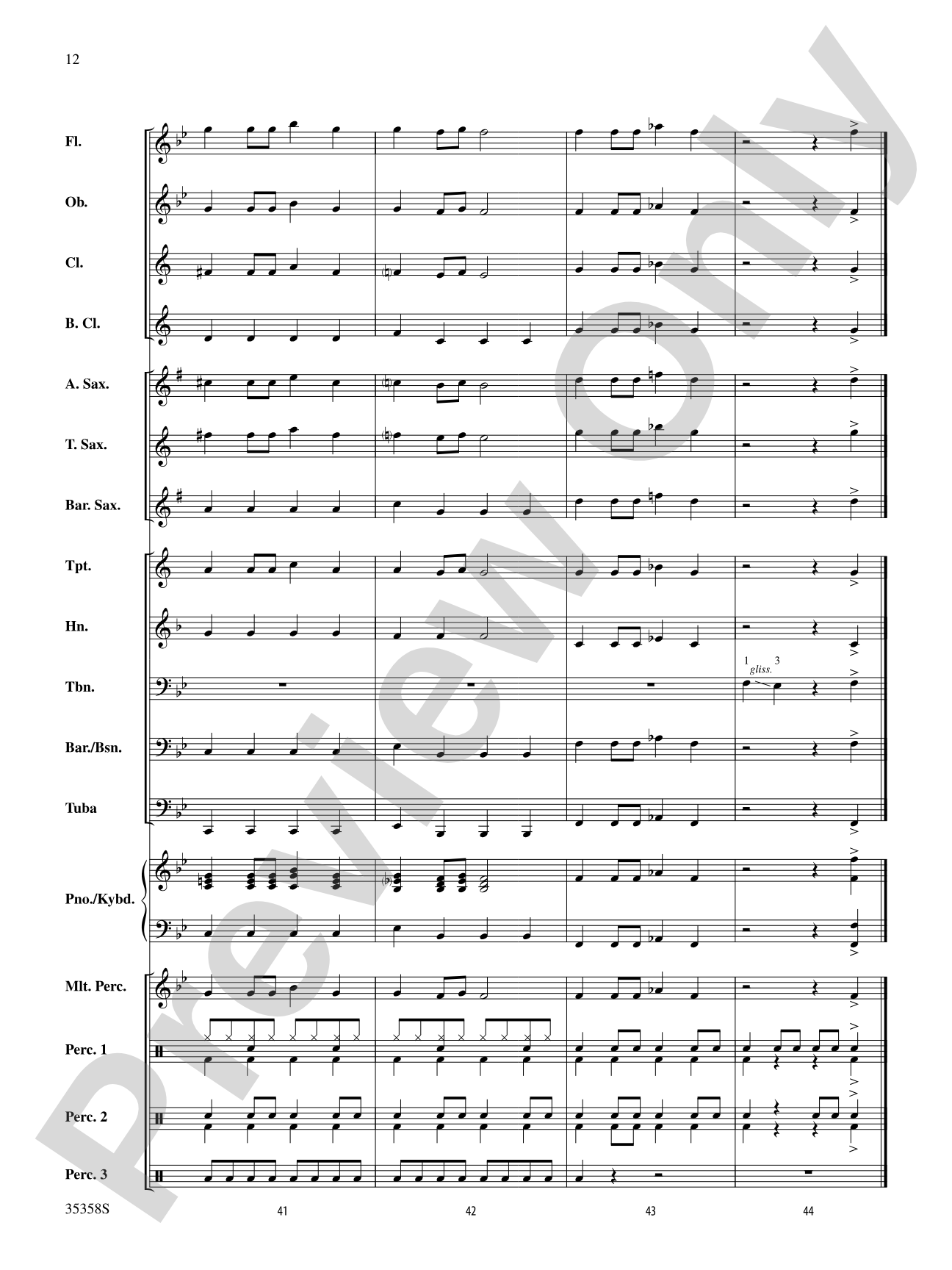 Funny Bones: Concert Band Conductor Score & Parts