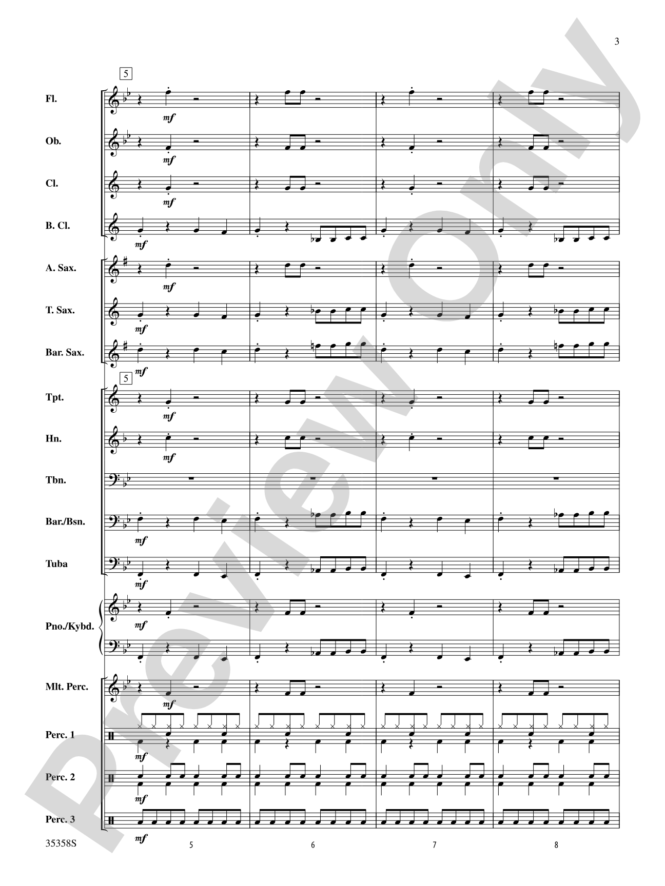 Funny Bones: Concert Band Conductor Score & Parts