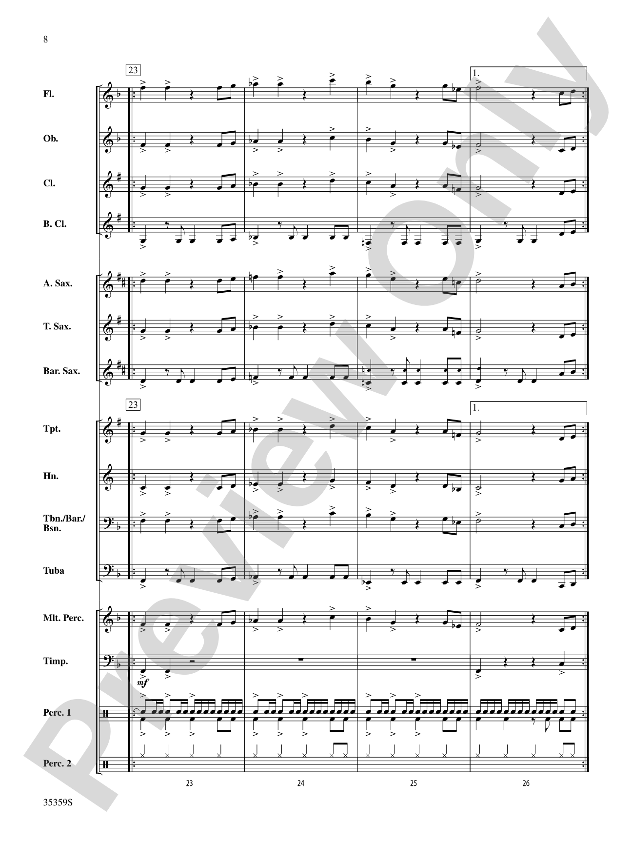 Na Na Hey Hey Kiss Him Goodbye: Concert Band Conductor Score & Parts