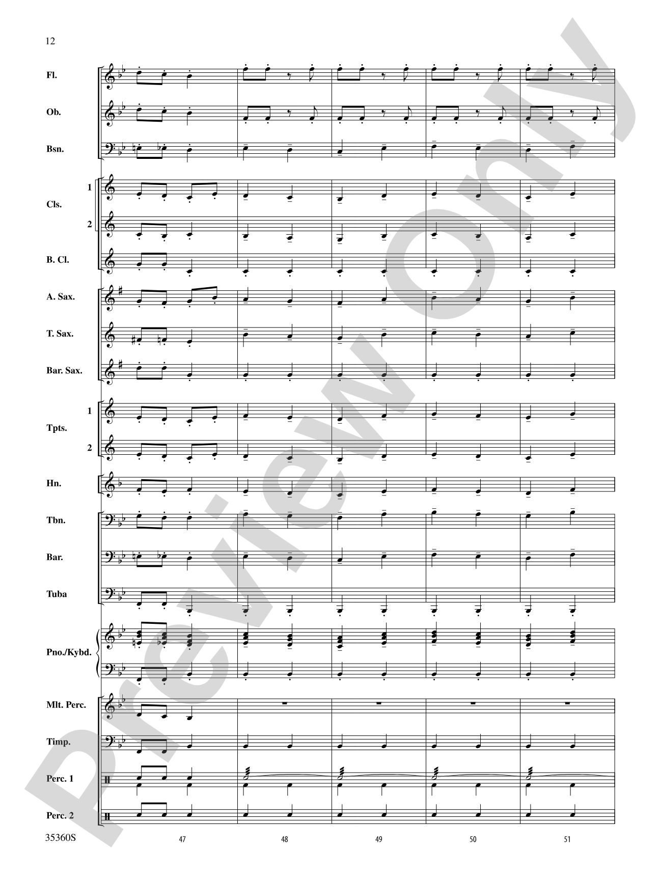 Russian Dance from The Nutcracker: Concert Band Conductor Score & Parts