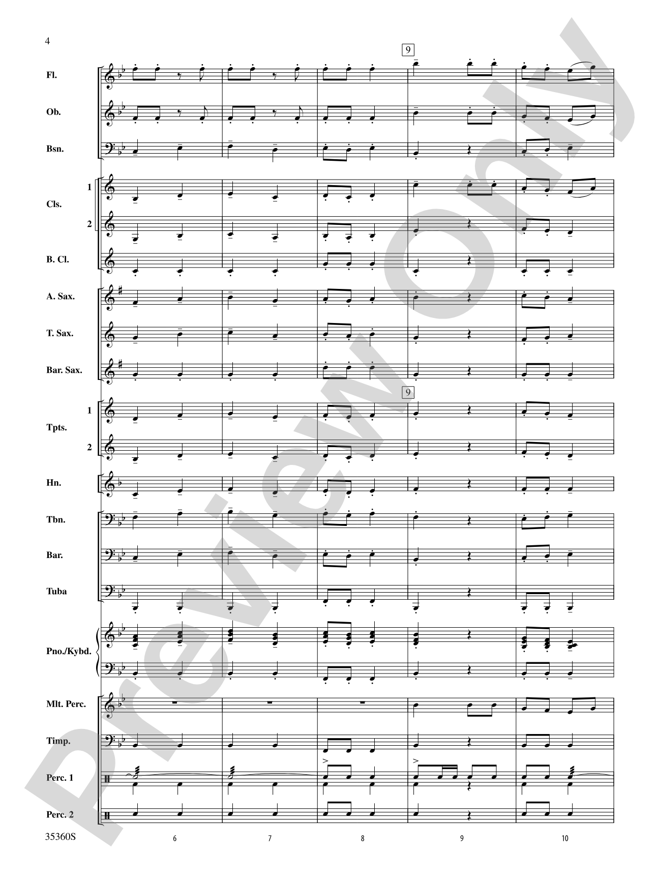 Russian Dance from The Nutcracker: Concert Band Conductor Score & Parts