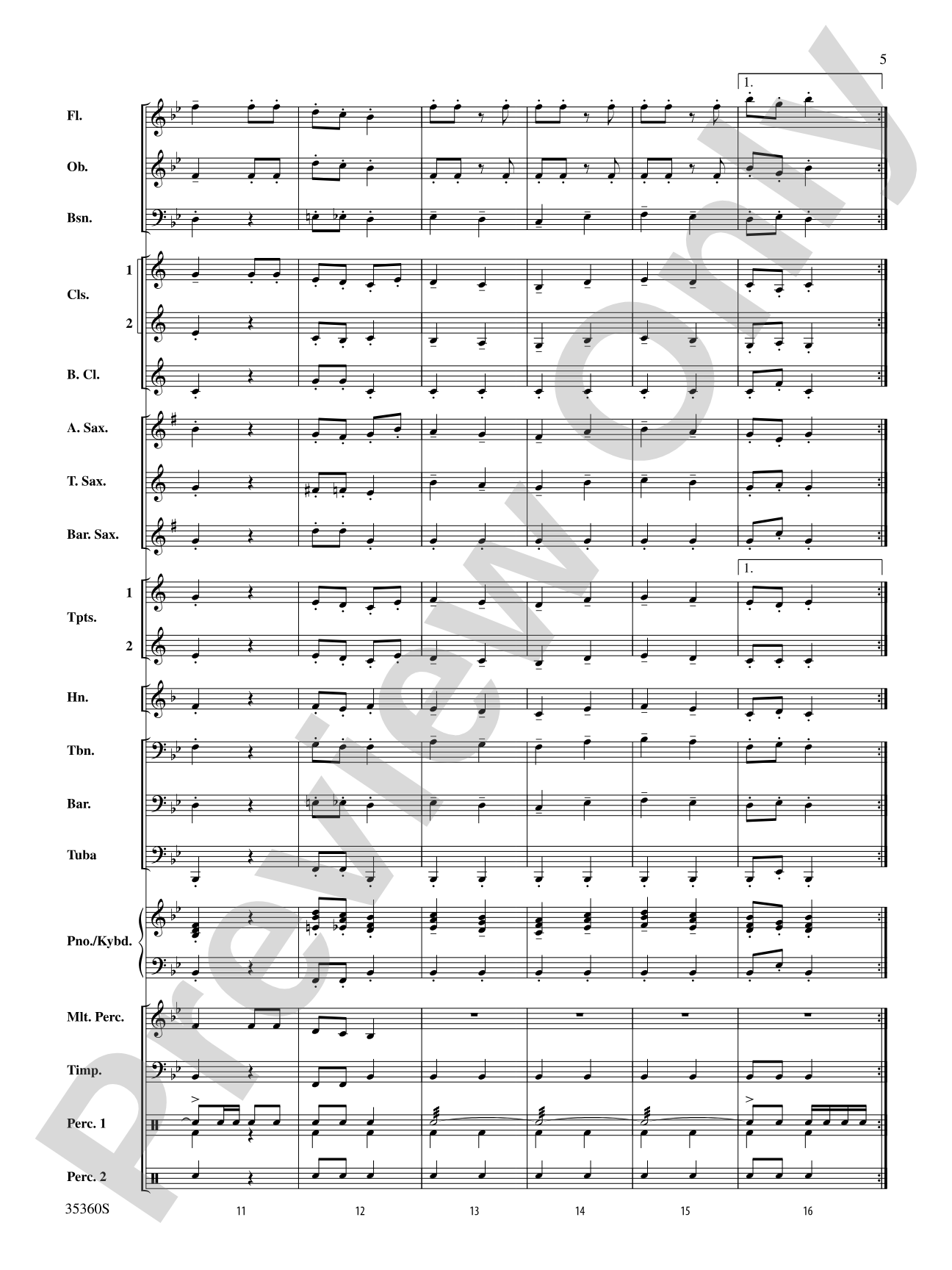 Russian Dance from The Nutcracker: Concert Band Conductor Score & Parts