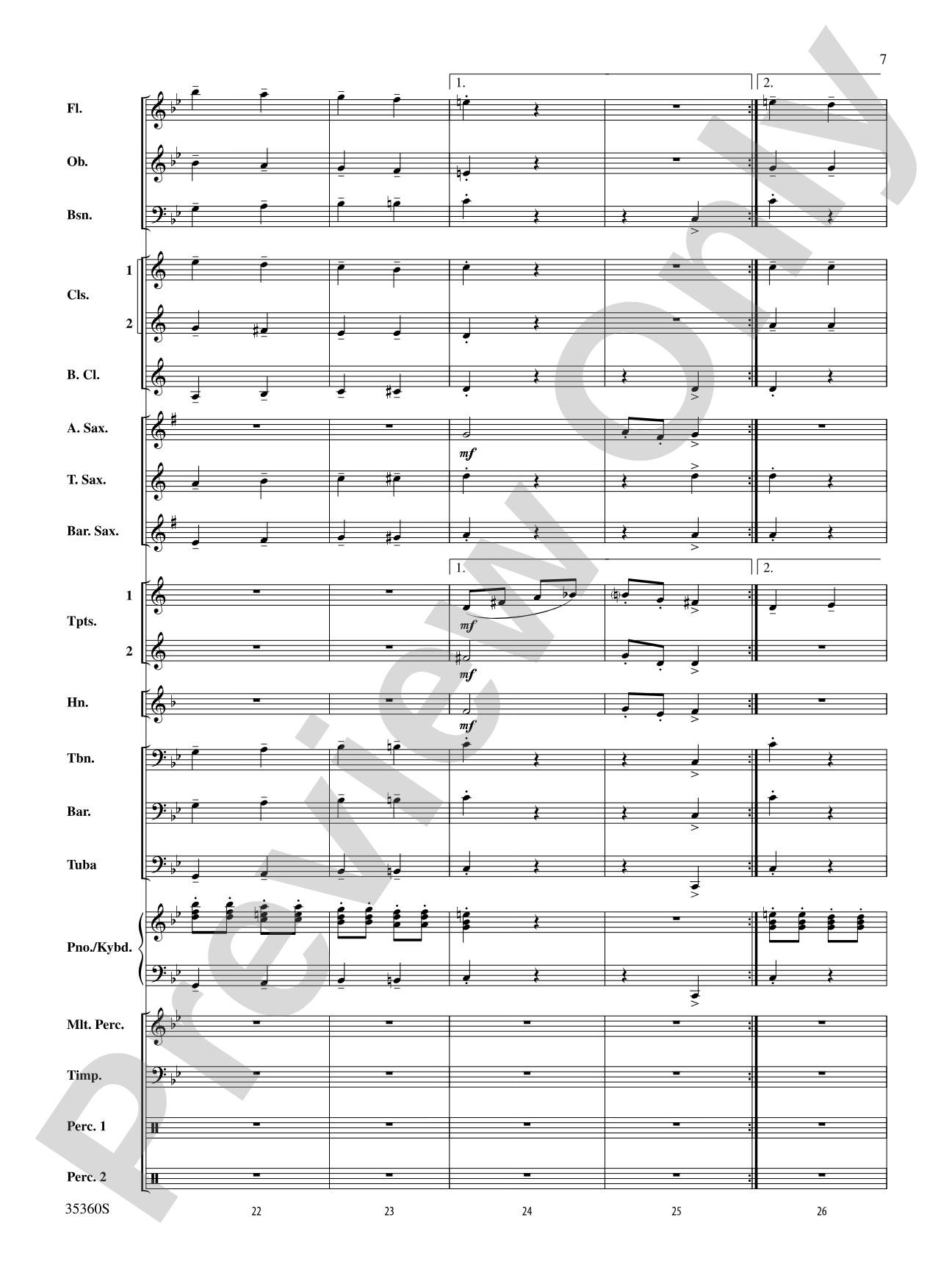 Russian Dance from The Nutcracker: Concert Band Conductor Score & Parts