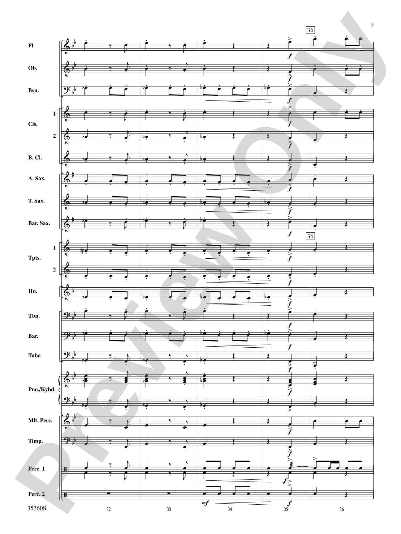 Russian Dance from The Nutcracker: Concert Band Conductor Score & Parts