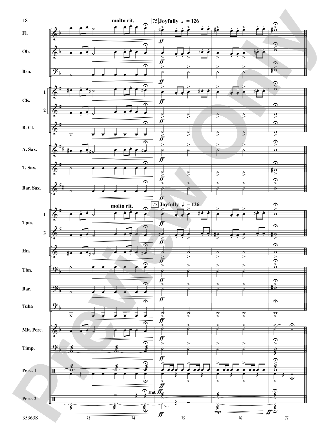 Fantasia on "Christmas Comes Anew": Concert Band Conductor Score & Parts