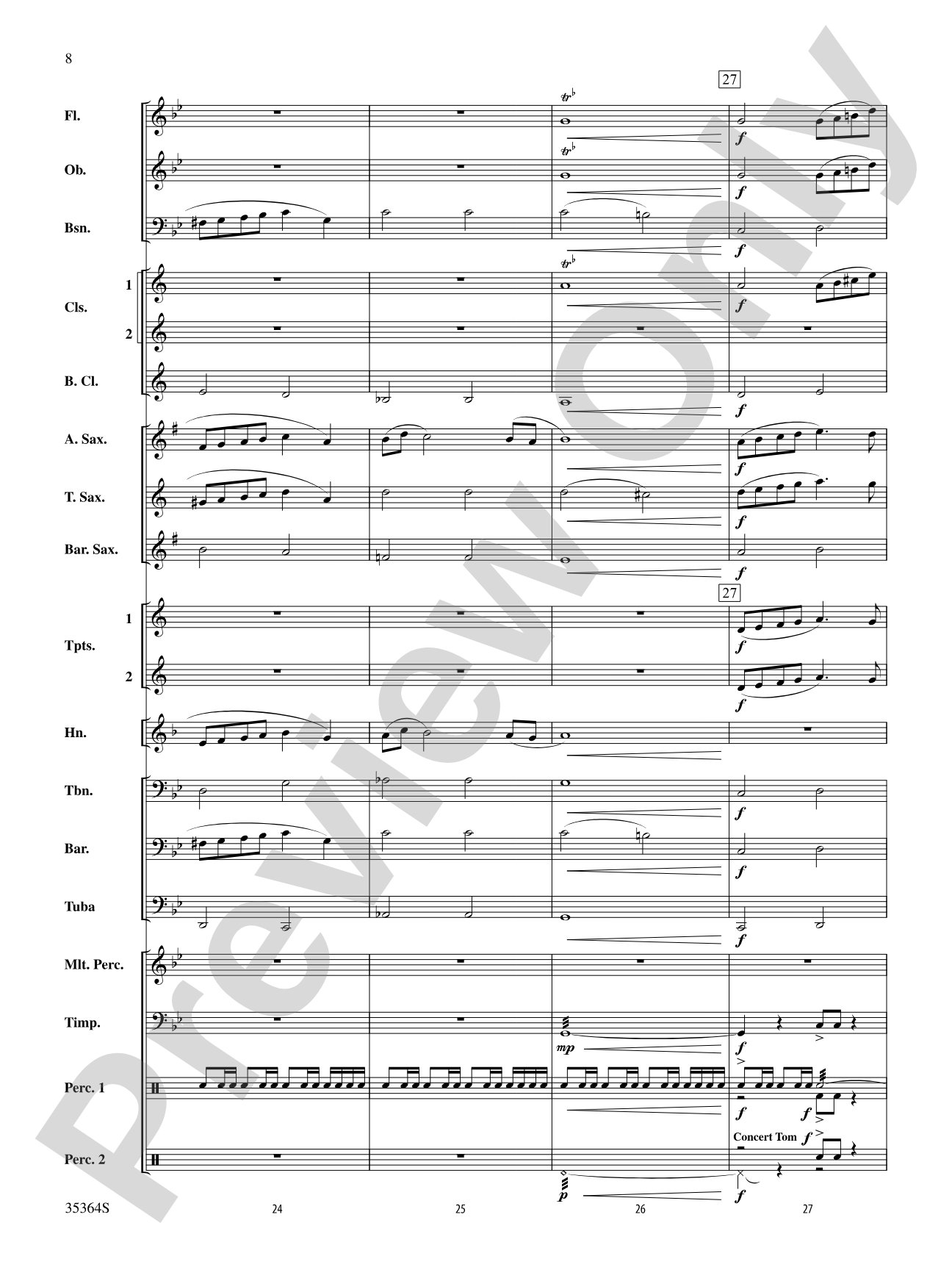 The Tell-Tale Heart: Concert Band Conductor Score & Parts