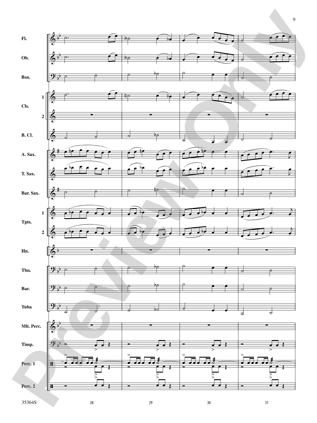 The Tell-Tale Heart: Concert Band Conductor Score & Parts