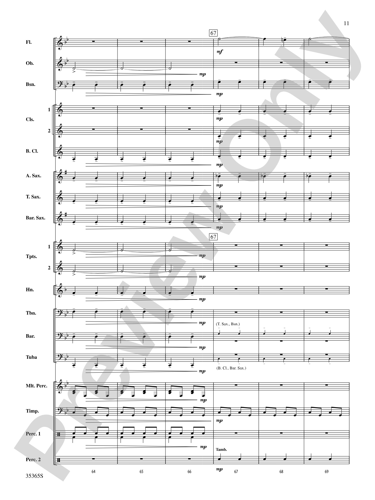 Ritual Fire Dance (From El Amor Brujo): Concert Band Conductor Score & Parts