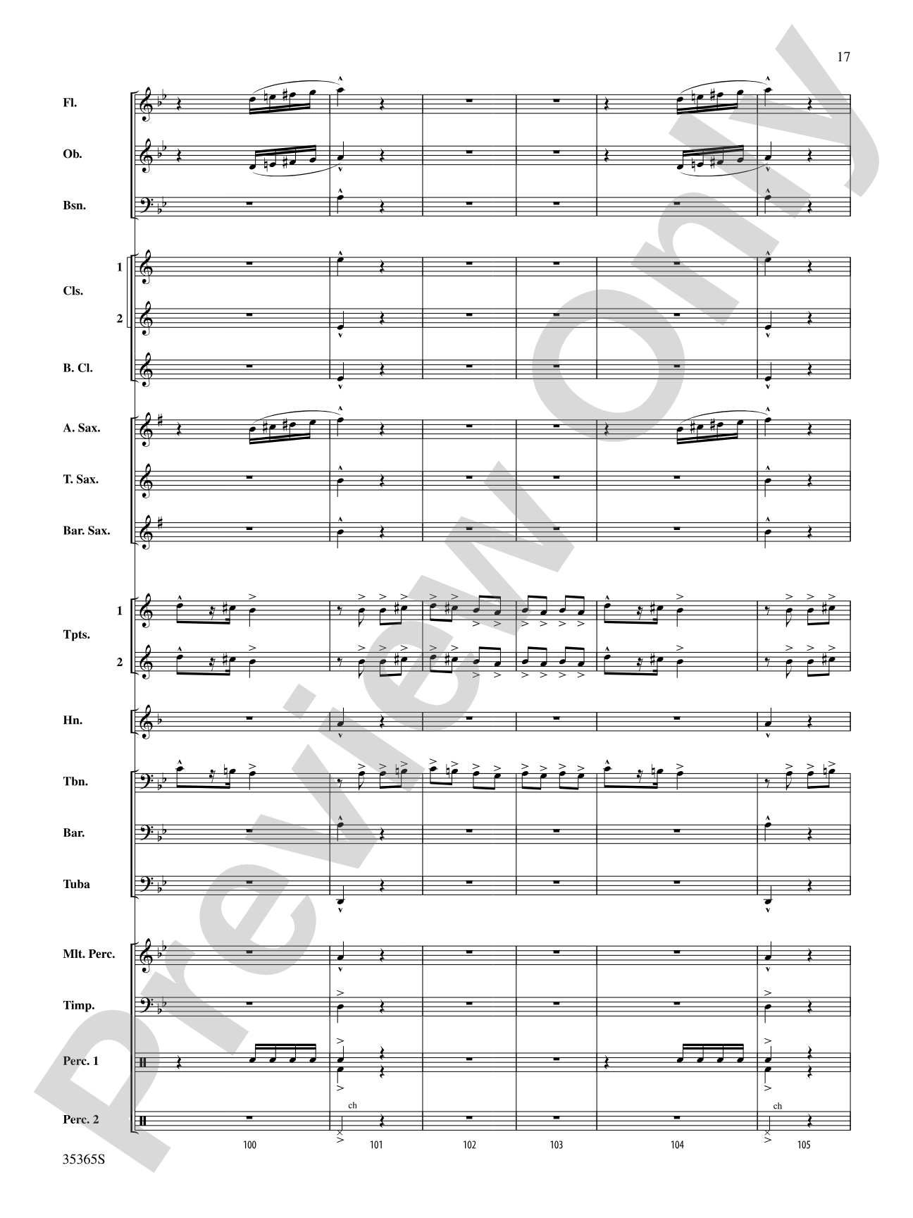 Ritual Fire Dance (From El Amor Brujo): Concert Band Conductor Score & Parts