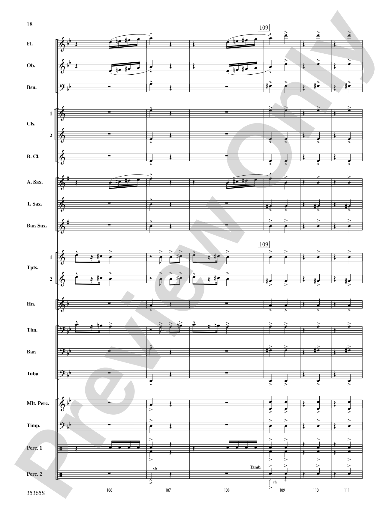 Ritual Fire Dance (From El Amor Brujo): Concert Band Conductor Score & Parts