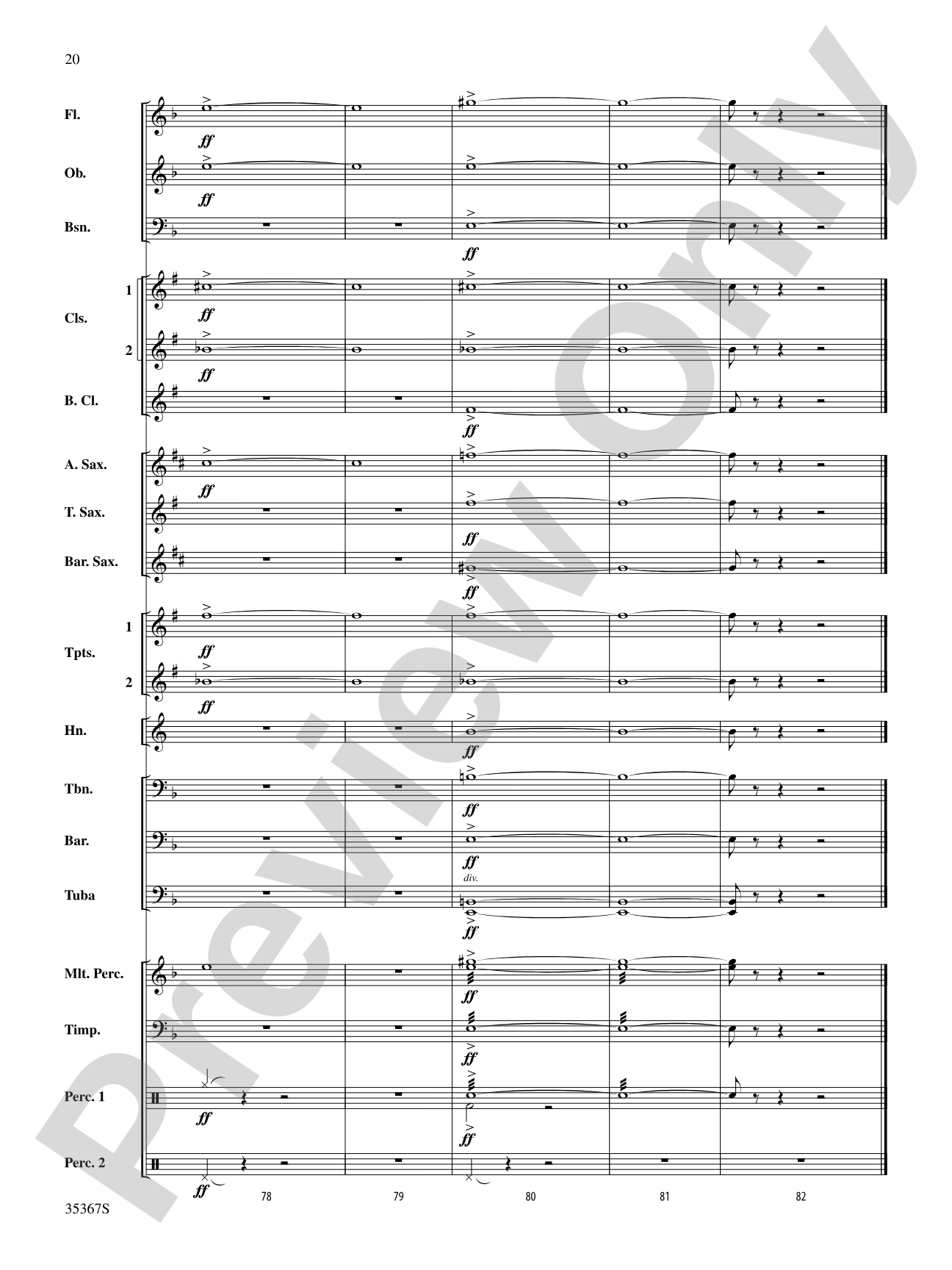 Lion of Knidos: Concert Band Conductor Score & Parts