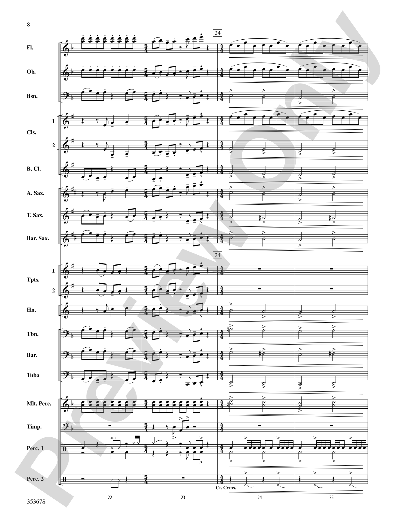 Lion of Knidos: Concert Band Conductor Score & Parts