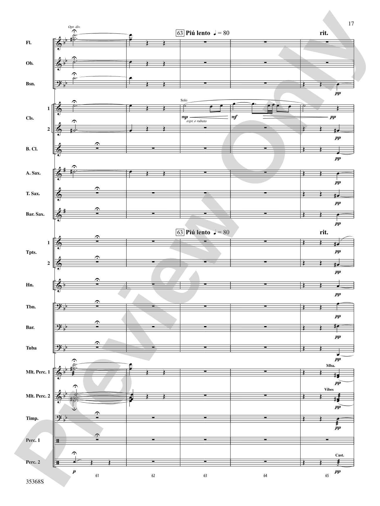 The Legend of Asturias: Concert Band Conductor Score & Parts