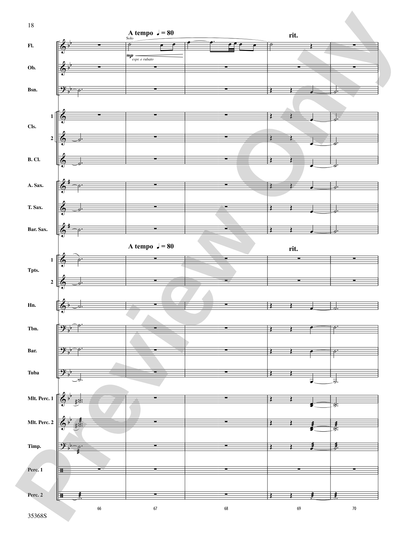 The Legend of Asturias: Concert Band Conductor Score & Parts