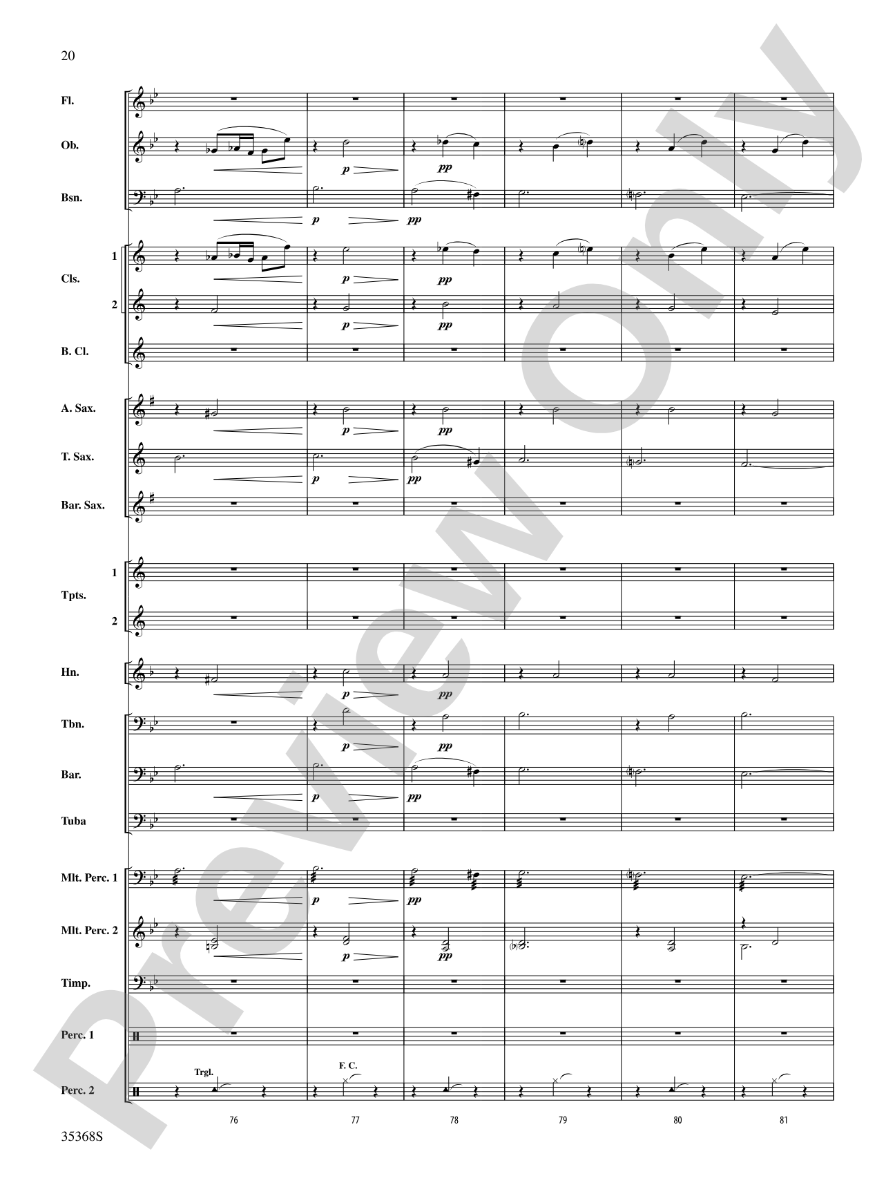 The Legend of Asturias: Concert Band Conductor Score & Parts