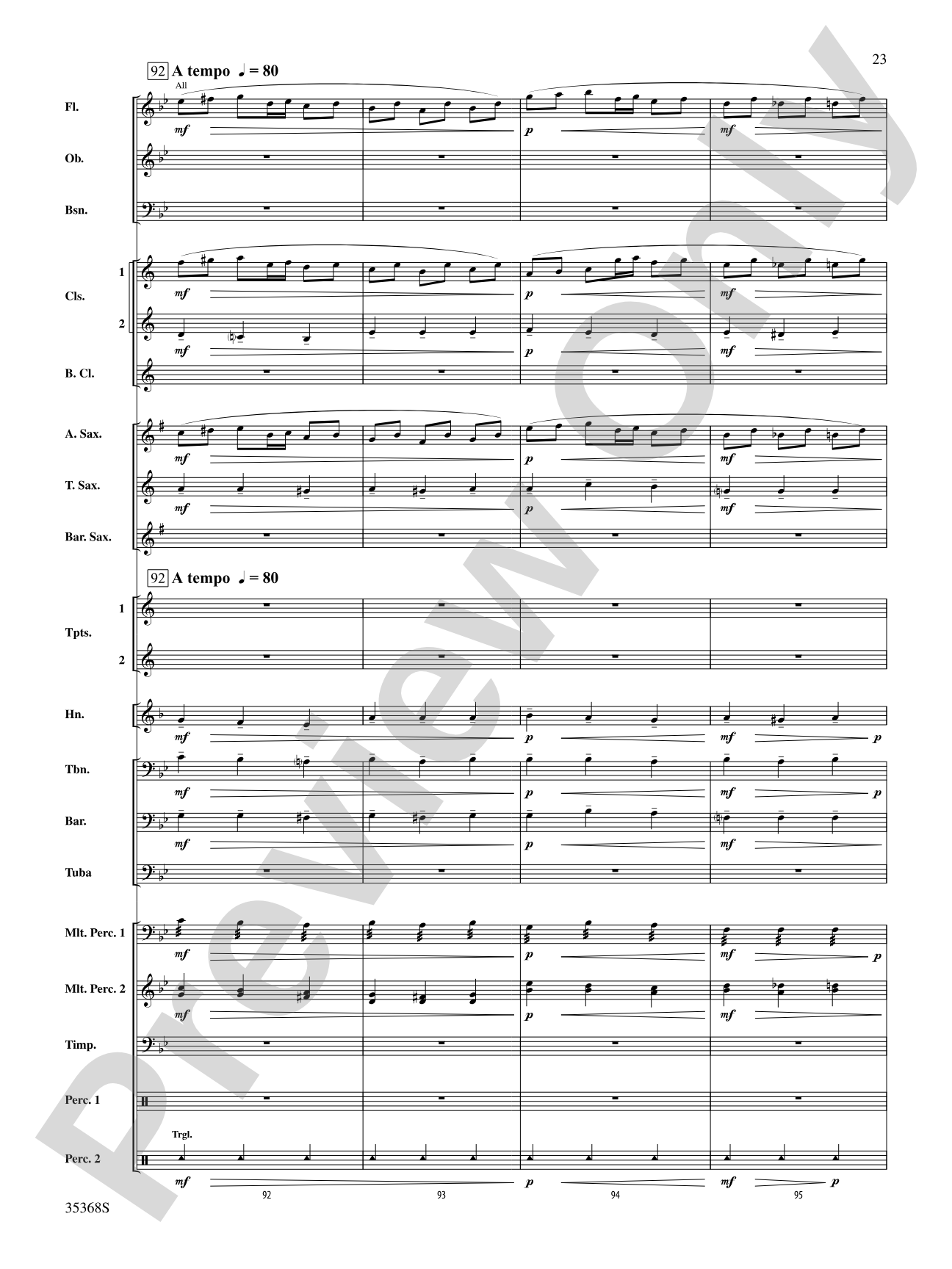 The Legend of Asturias: Concert Band Conductor Score & Parts