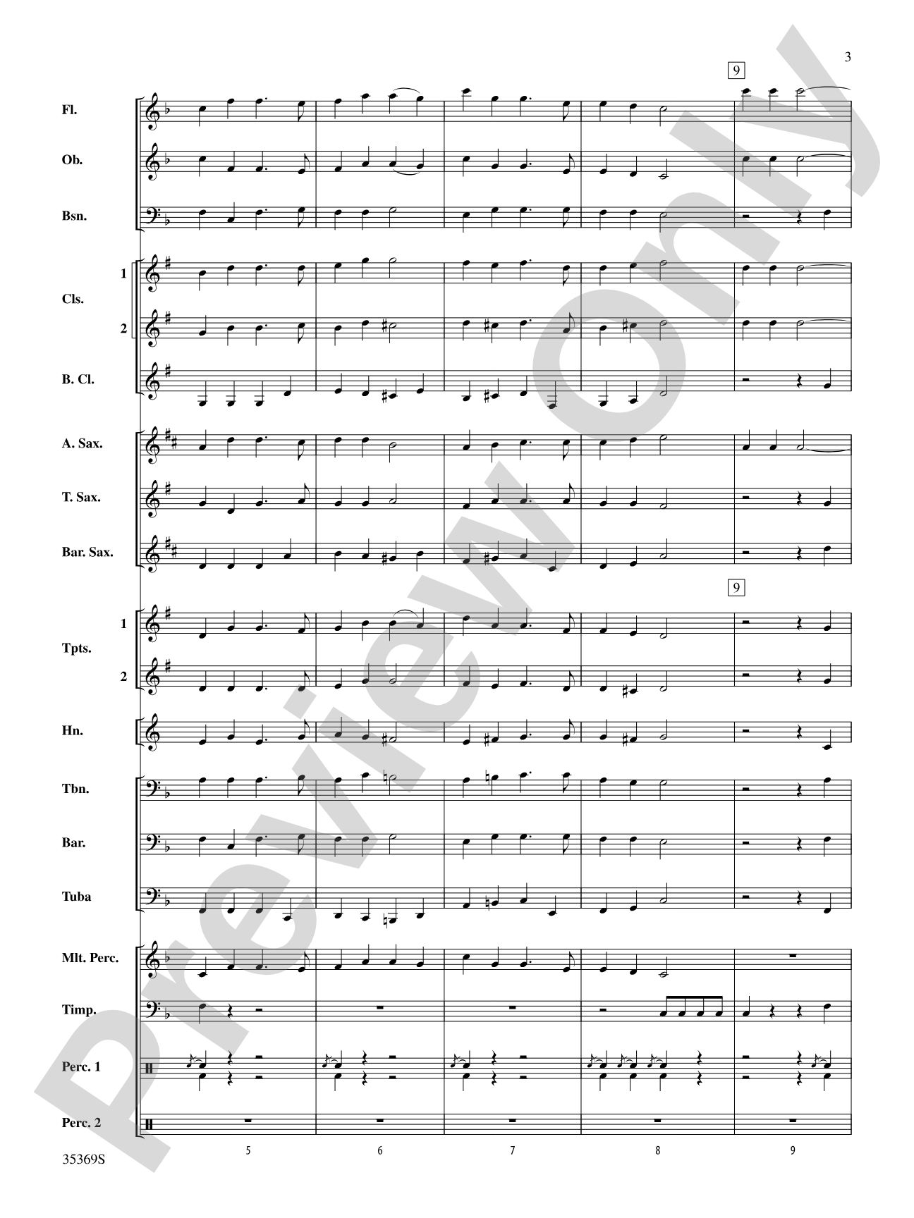 The Joy of Christmas: Concert Band Conductor Score & Parts