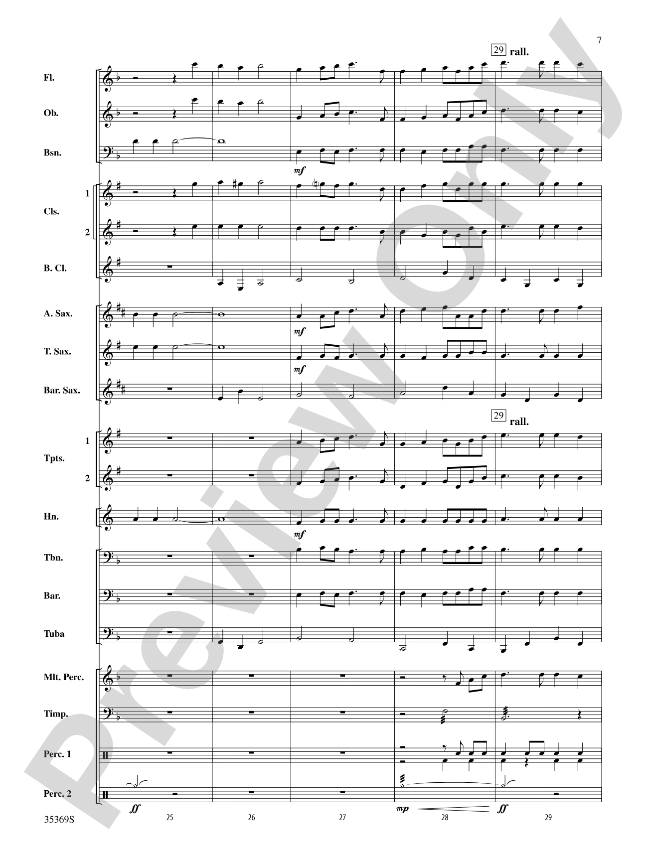 The Joy of Christmas: Concert Band Conductor Score & Parts