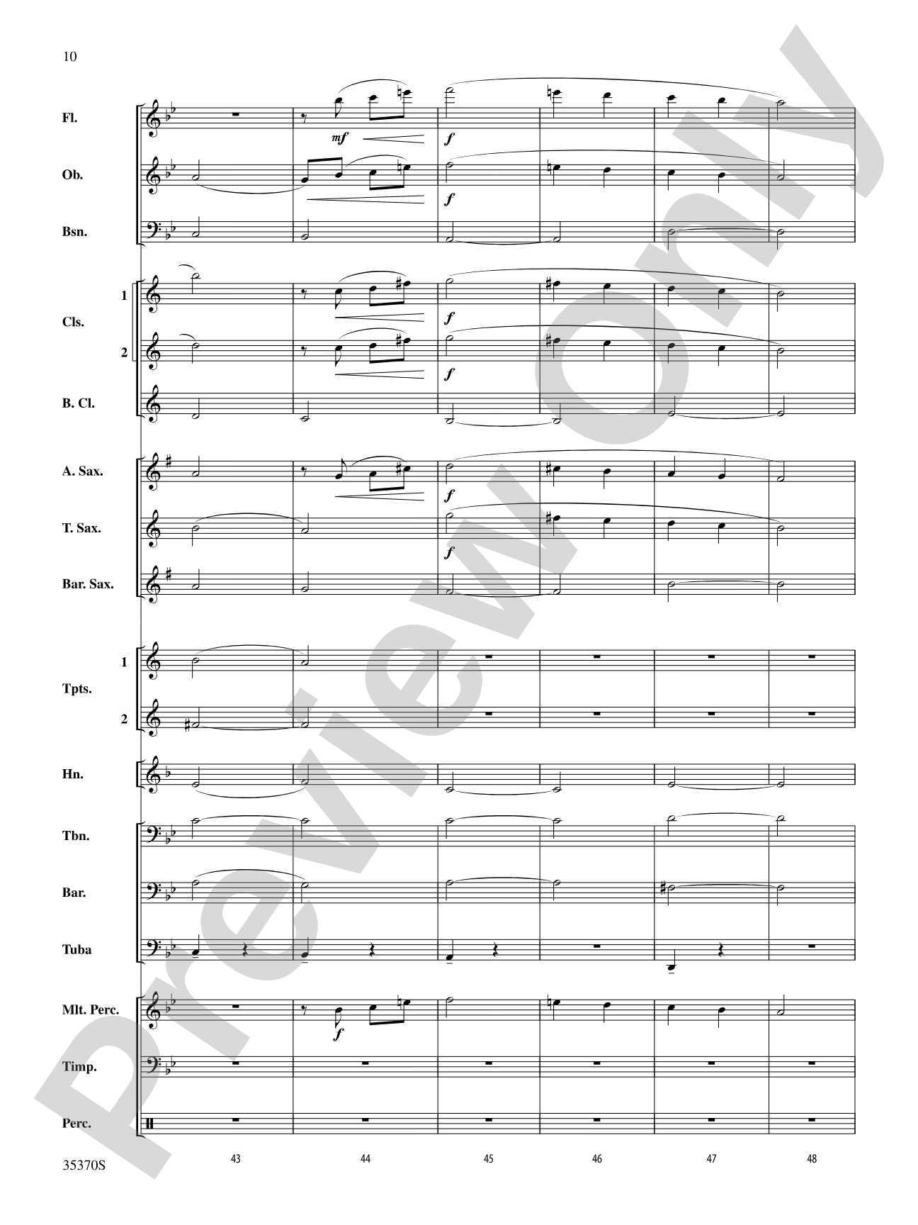Andante (from Prince Igor): Concert Band Conductor Score & Parts