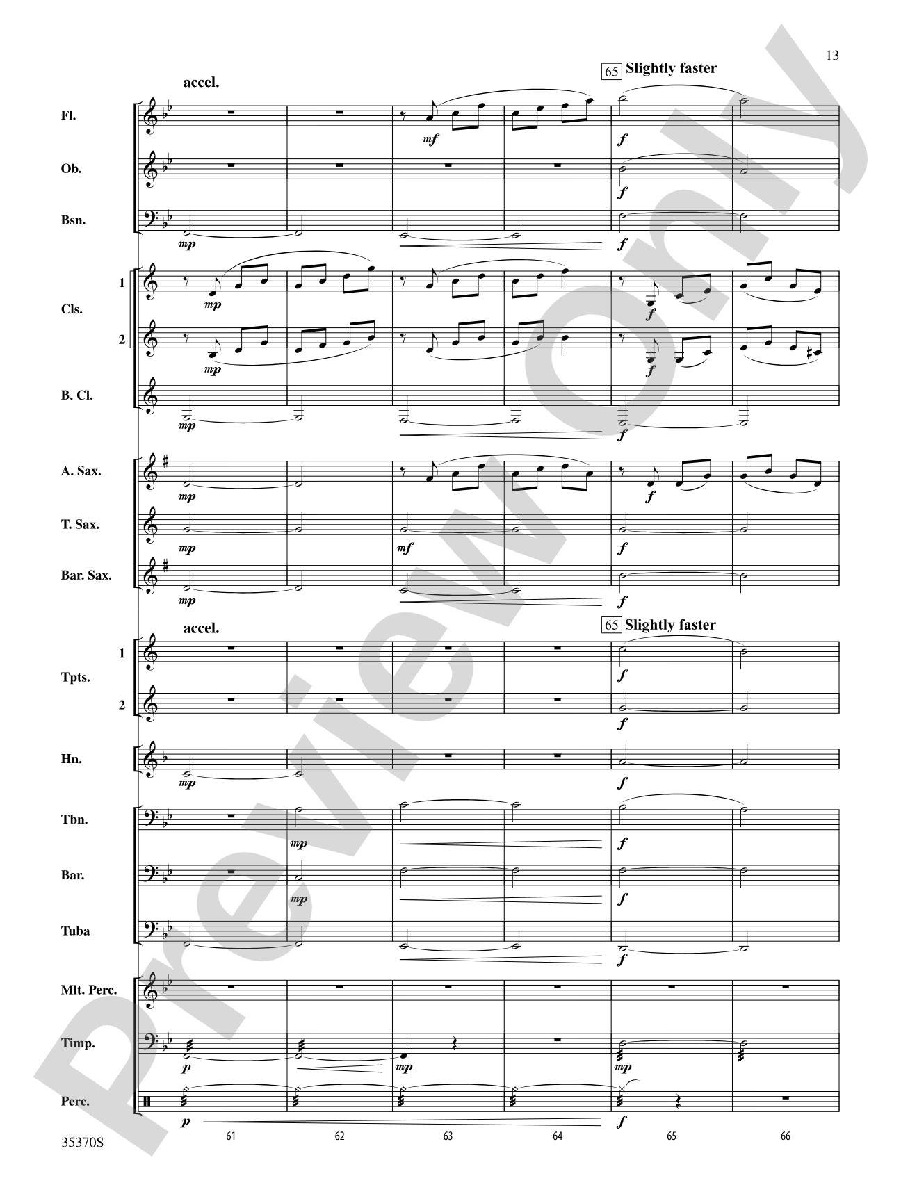 Andante (from Prince Igor): Concert Band Conductor Score & Parts