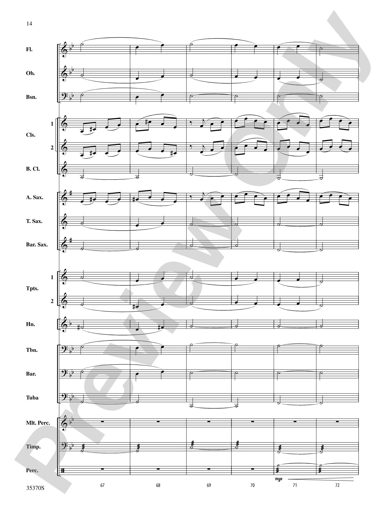 Andante (from Prince Igor): Concert Band Conductor Score & Parts