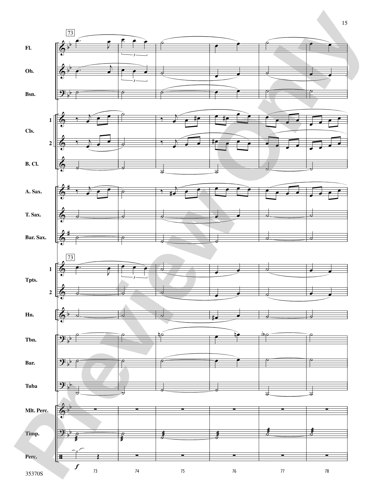 Andante (from Prince Igor): Concert Band Conductor Score & Parts