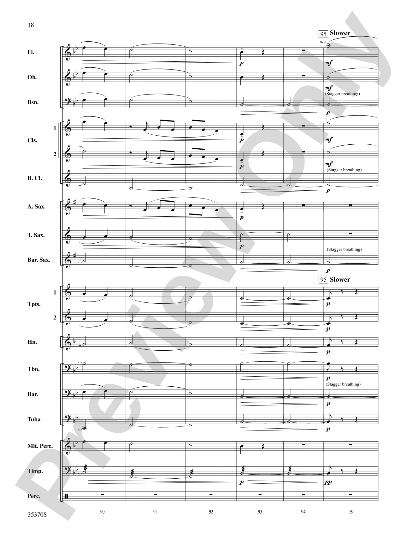 Andante (from Prince Igor): Concert Band Conductor Score & Parts