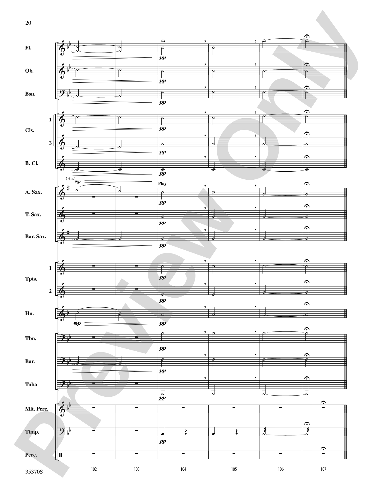 Andante (from Prince Igor): Concert Band Conductor Score & Parts