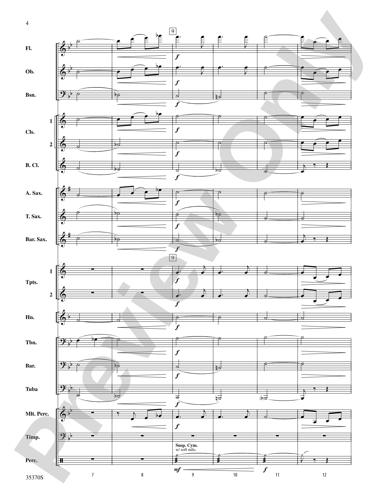Andante (from Prince Igor): Concert Band Conductor Score & Parts