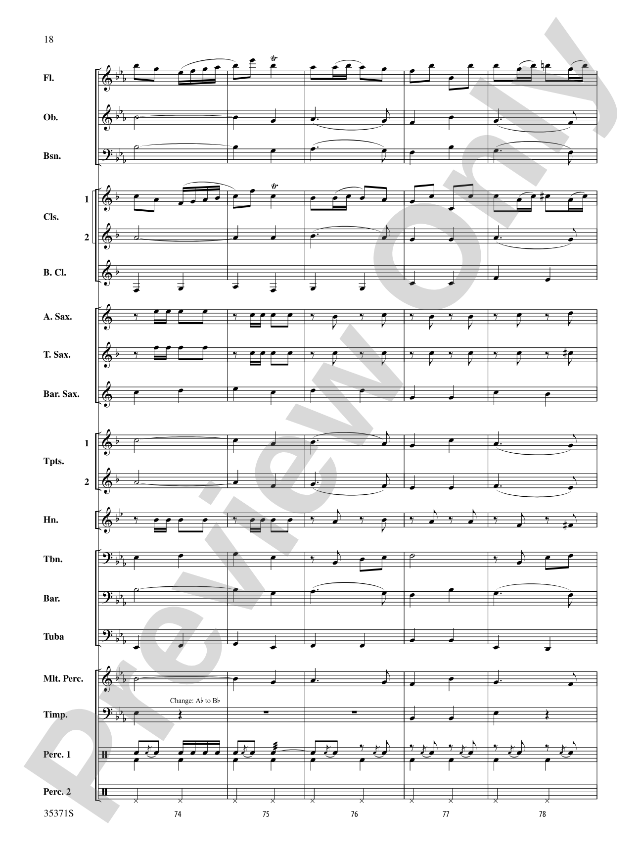 Semper Paratus: Score