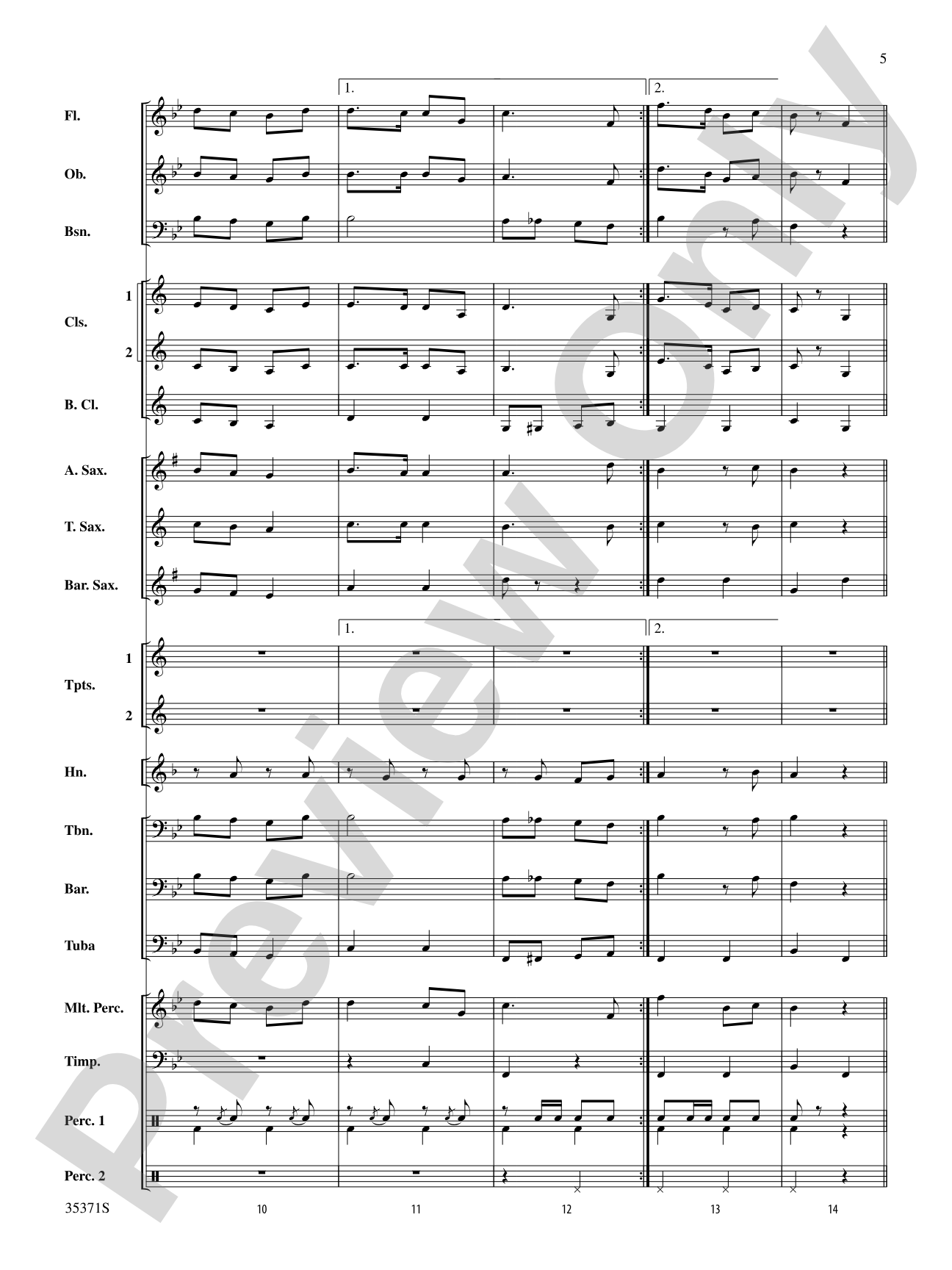 Semper Paratus: Score