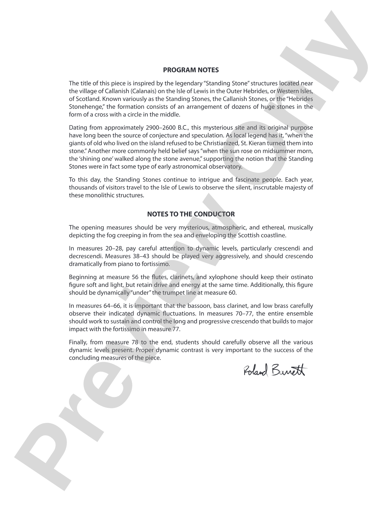 Structures: Concert Band Conductor Score & Parts