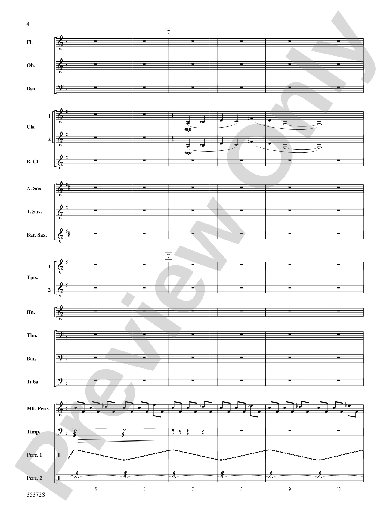 Structures: Concert Band Conductor Score & Parts