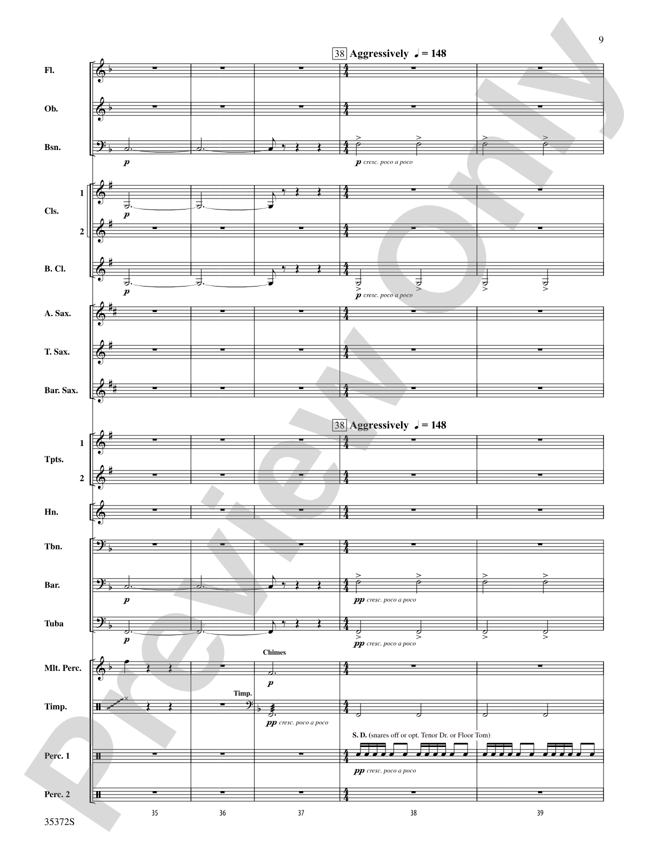 Structures: Concert Band Conductor Score & Parts