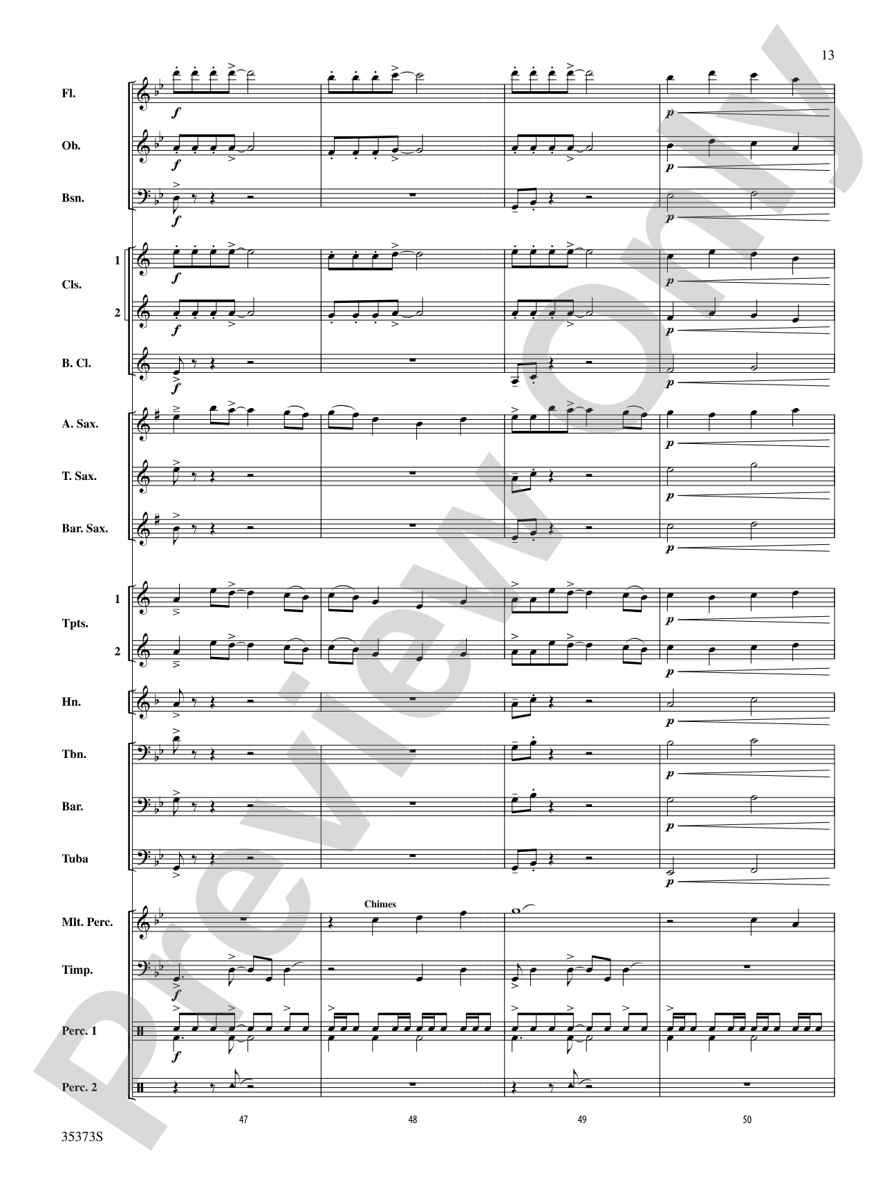 Chimera: Concert Band Conductor Score & Parts