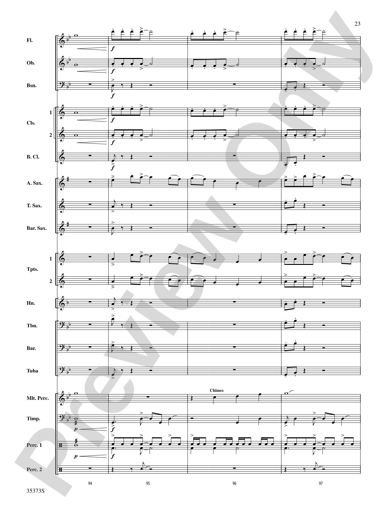 Chimera: Concert Band Conductor Score & Parts
