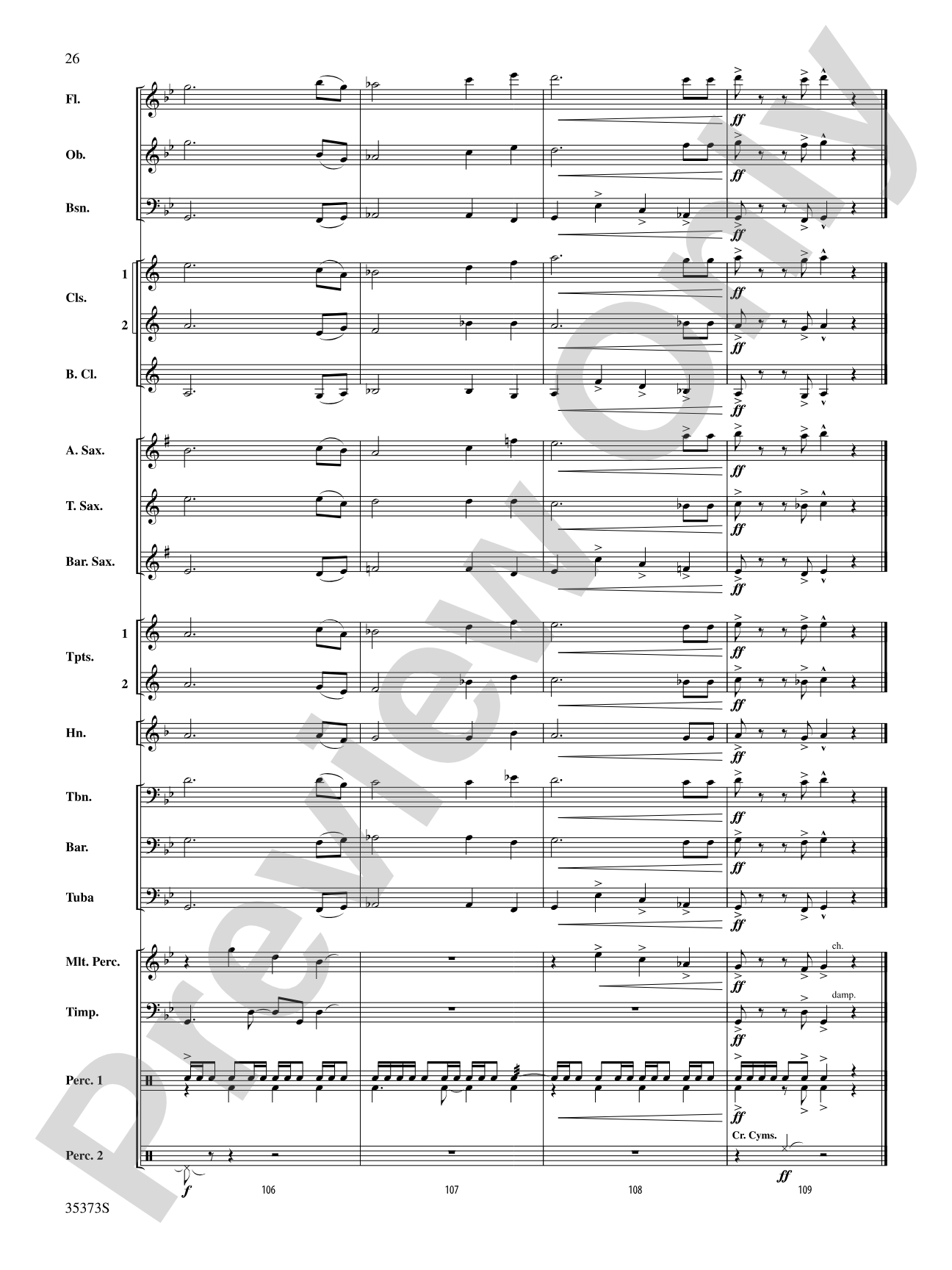 Chimera: Concert Band Conductor Score & Parts