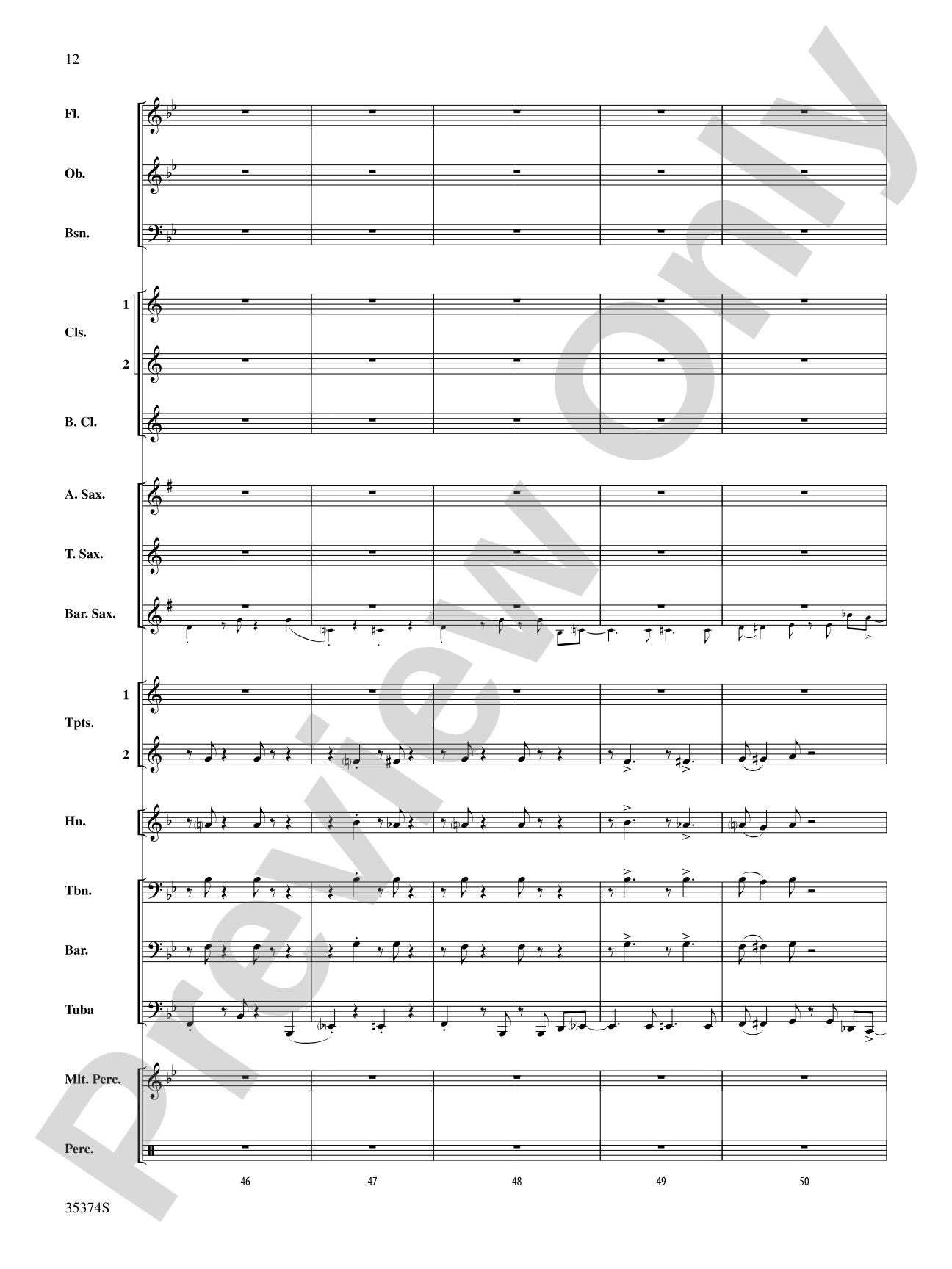 At the Ragtime Ball: Concert Band Conductor Score & Parts
