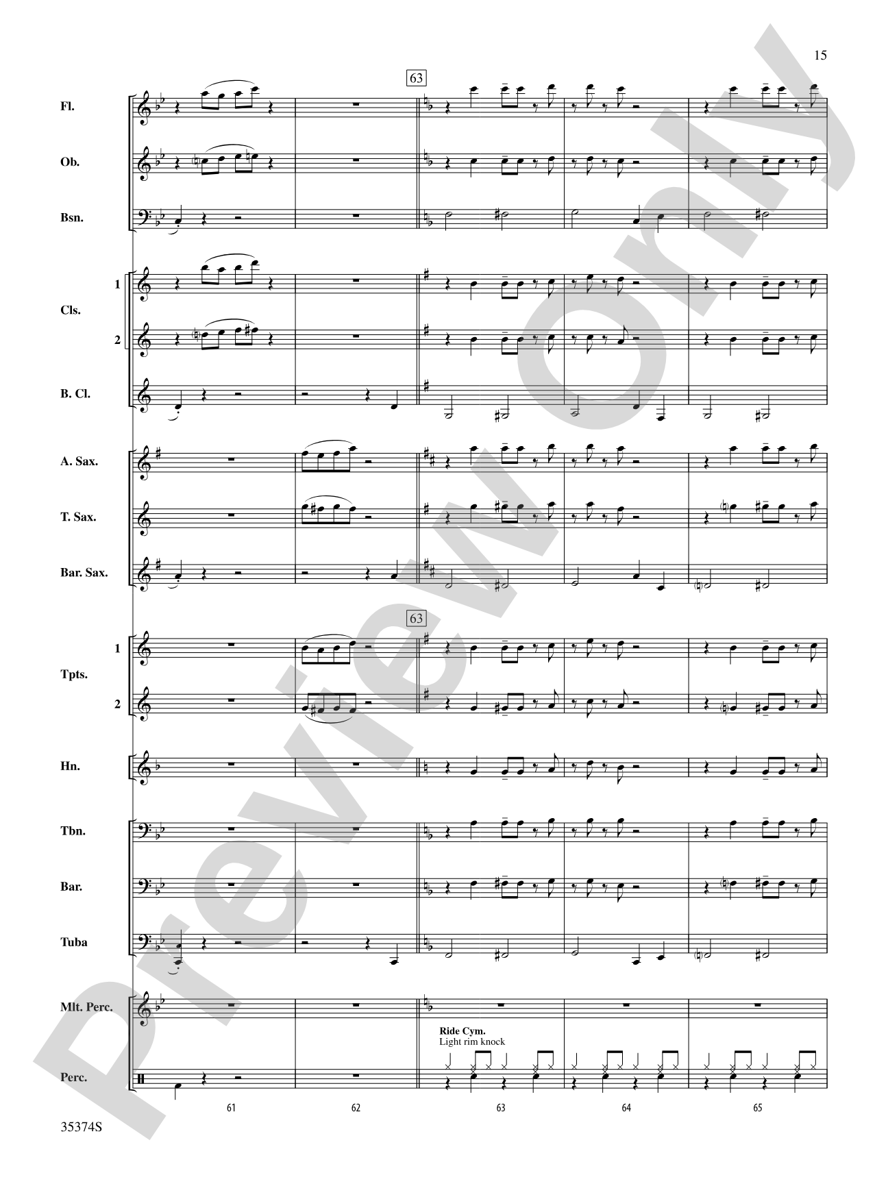 At the Ragtime Ball: Concert Band Conductor Score & Parts