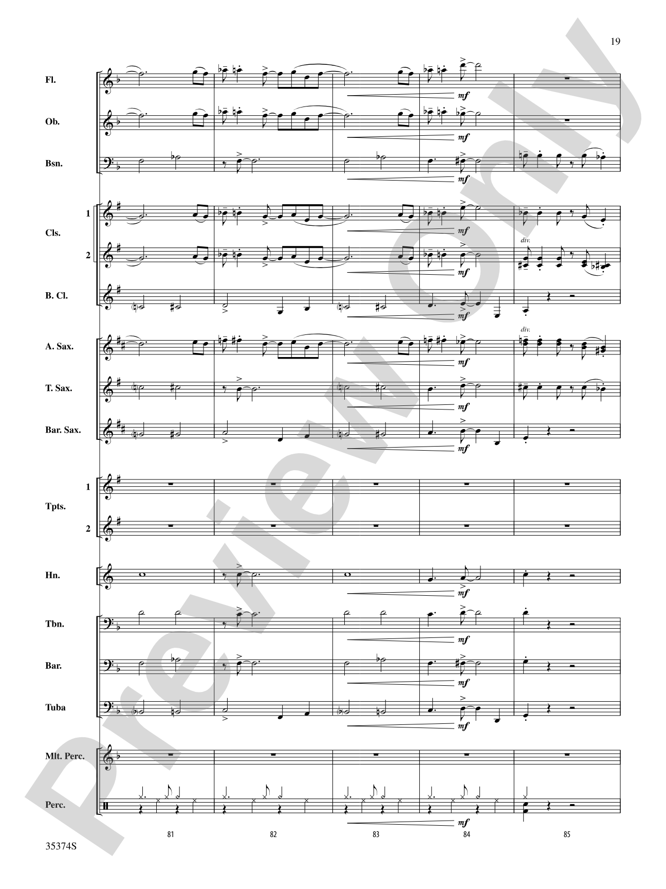 At the Ragtime Ball: Concert Band Conductor Score & Parts