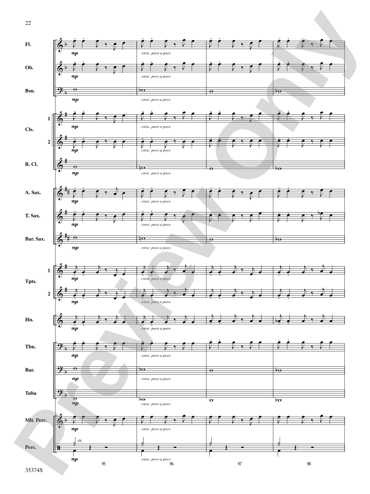 At the Ragtime Ball: Concert Band Conductor Score & Parts