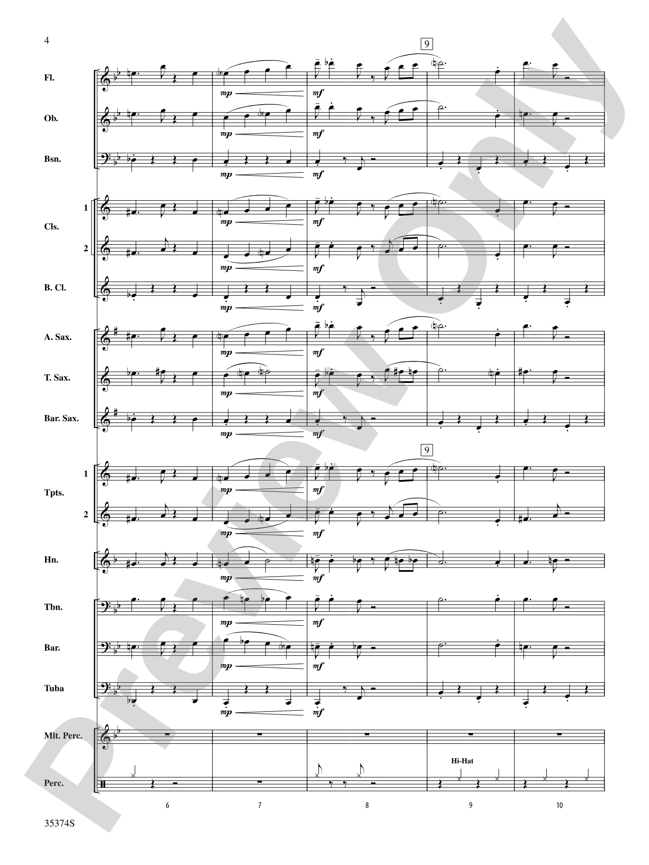 At the Ragtime Ball: Concert Band Conductor Score & Parts