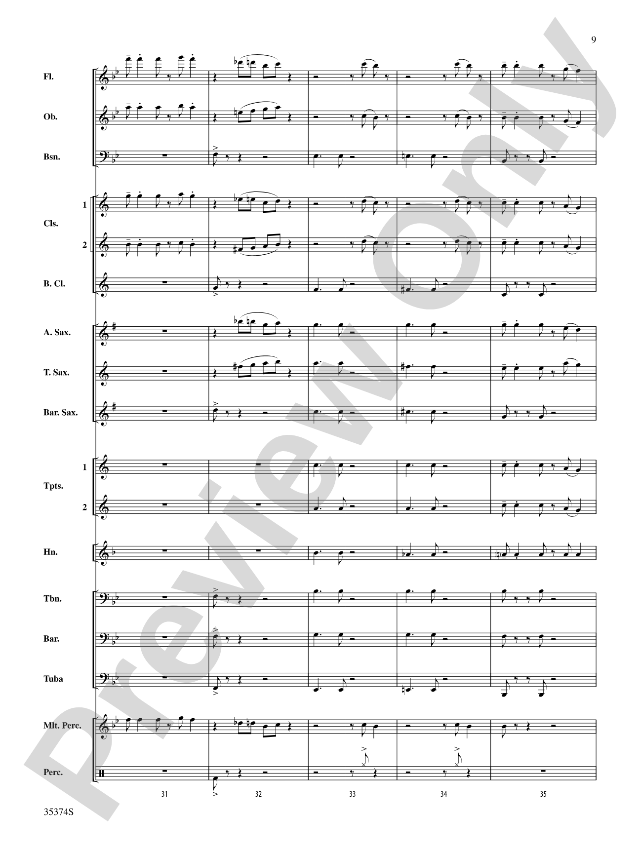 At the Ragtime Ball: Concert Band Conductor Score & Parts