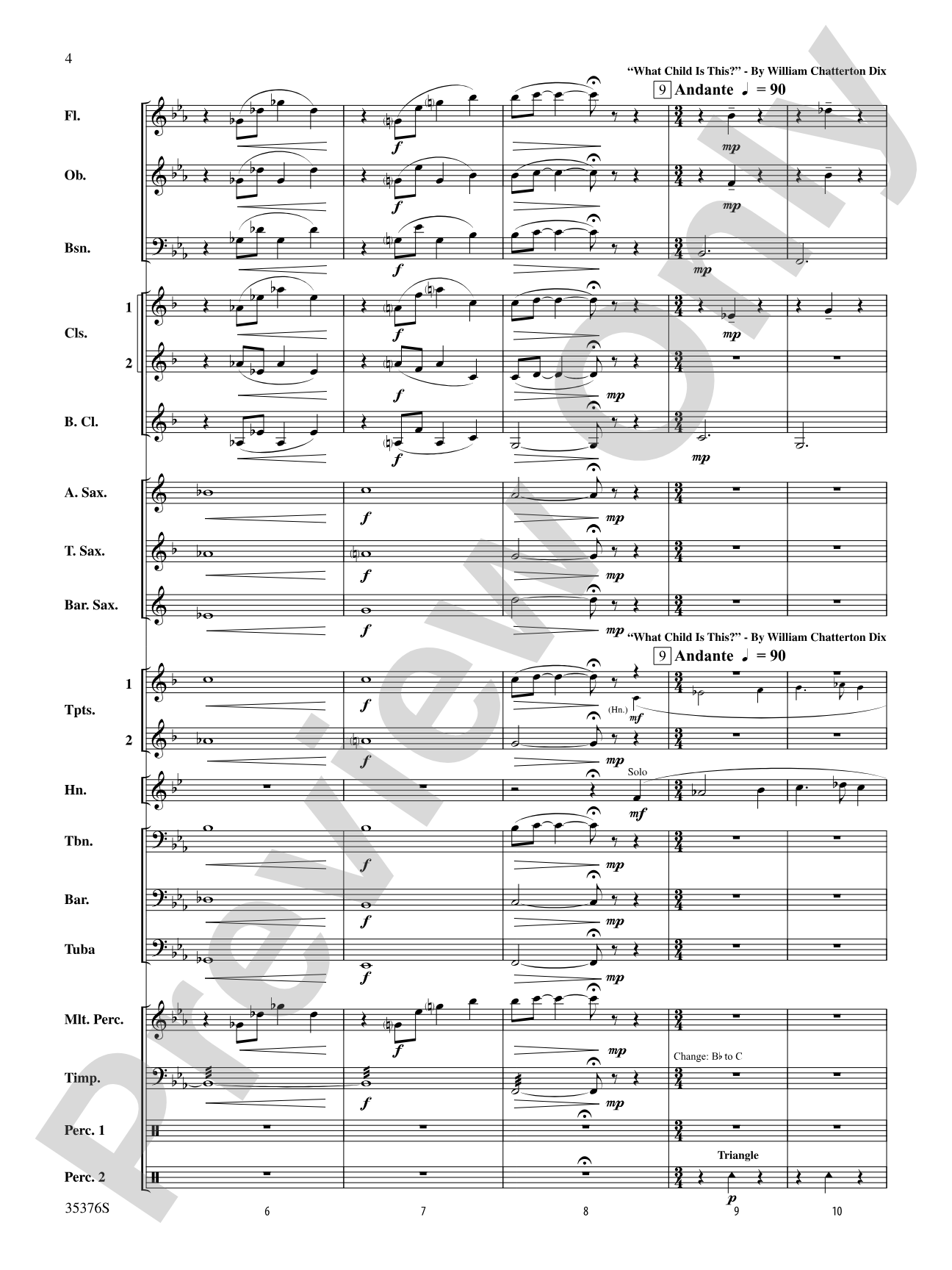 Two Famous Carols: Concert Band Conductor Score & Parts