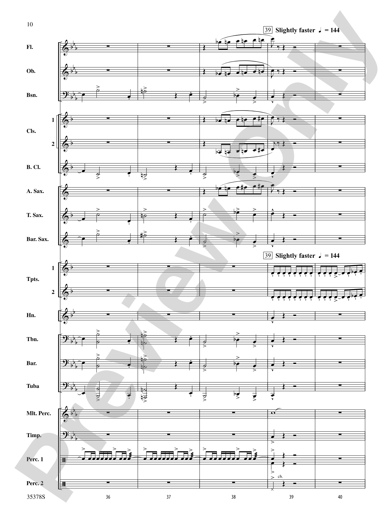 Trittico: Concert Band Conductor Score & Parts