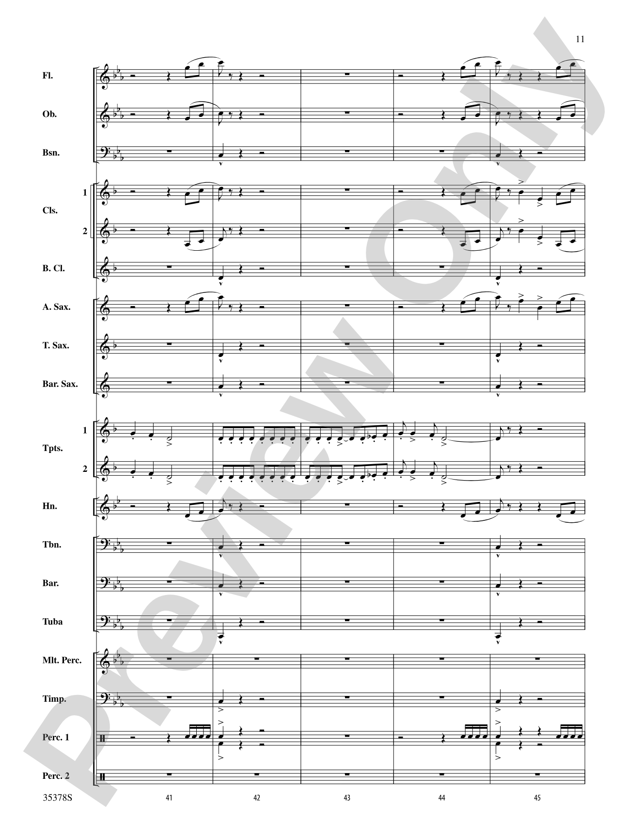 Trittico: Concert Band Conductor Score & Parts