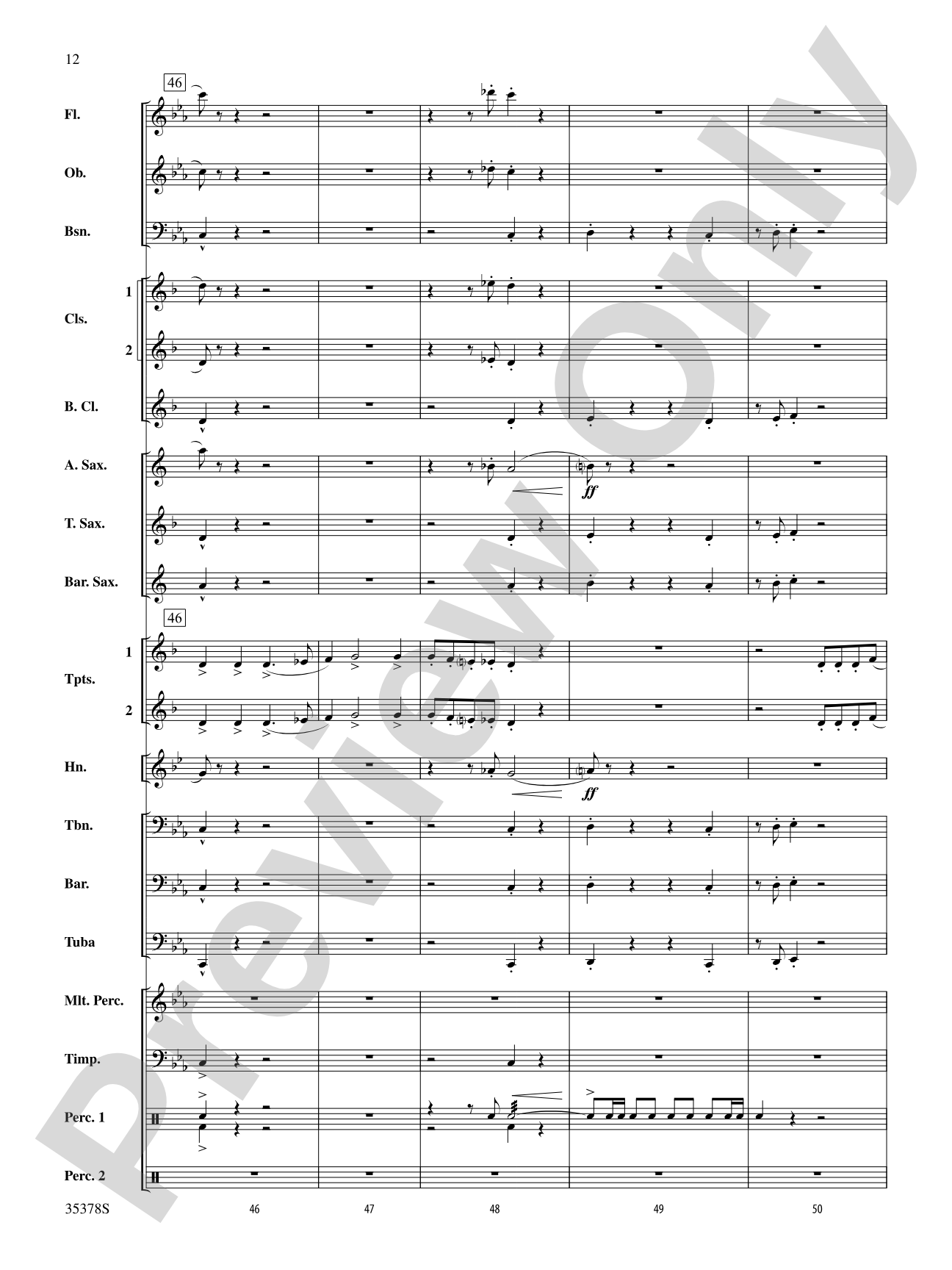 Trittico: Concert Band Conductor Score & Parts