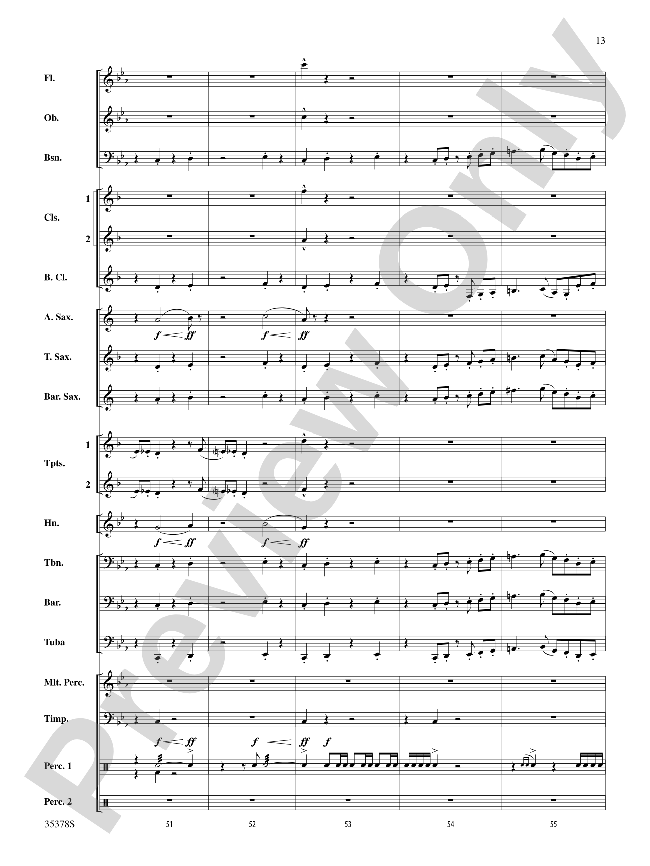 Trittico: Concert Band Conductor Score & Parts