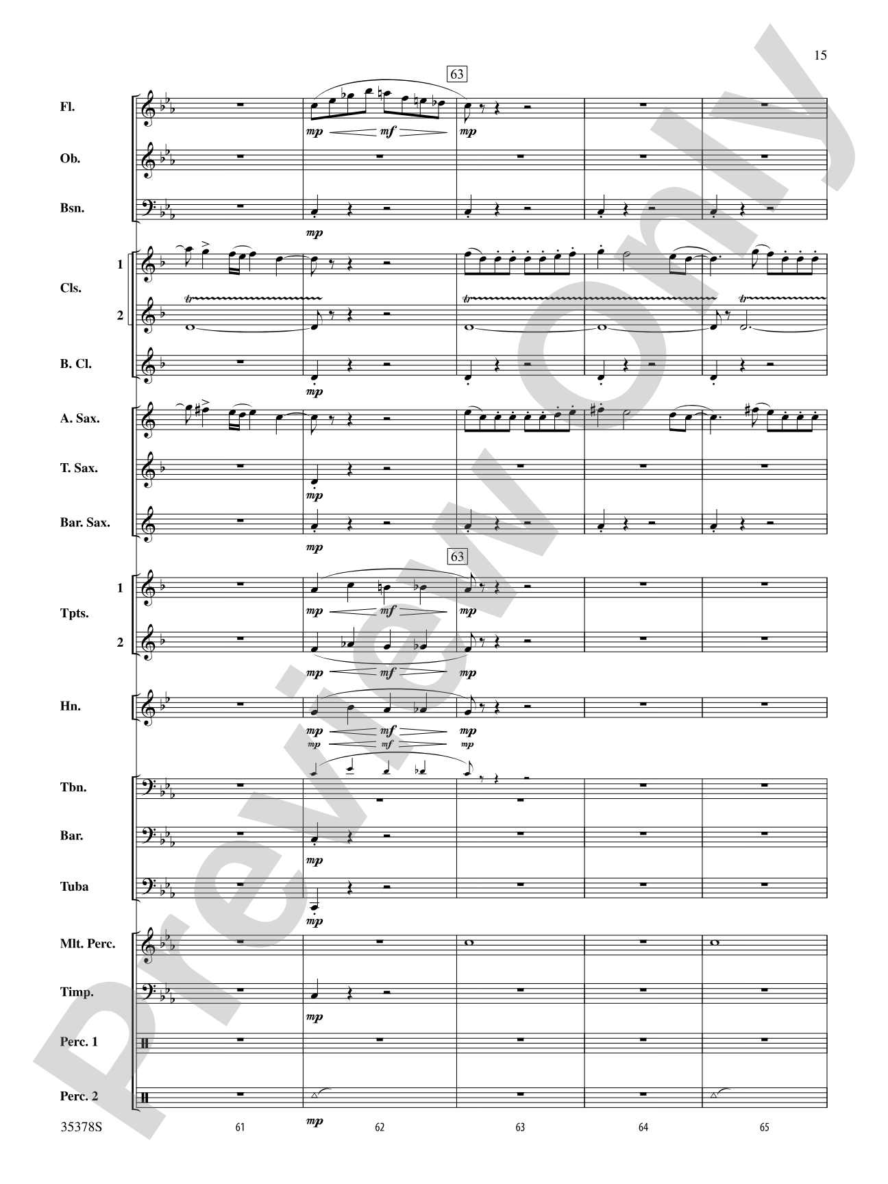 Trittico: Concert Band Conductor Score & Parts